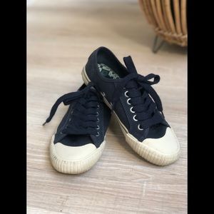 Tory Burch Royal Navy Lace Up Sneaker